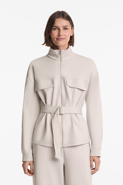 Oysho Neoprene-effect Belted Jacket