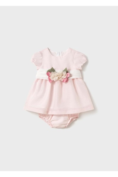 MAYORAL kız bebek elbise şort takım PEMBE