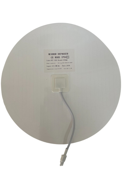 Hazar Led 220 Volt Ayna Arkası Buğu Önleyici Rezistans Banyo Ayna Arkası Buğu Çözücü Yuvarlak 30x30 Cm