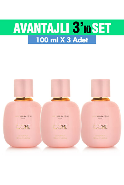 Alberto Taccini 3'Lü Set ICONE Kadın Parfümü - 100 ml