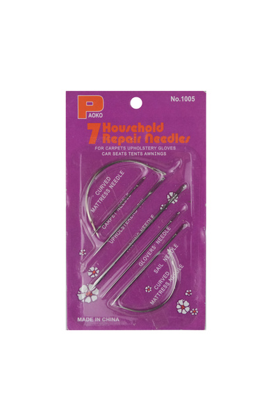 Prestij Boncuk Set de ace pentru cusut-broderie Ac pentru tapițerie, ac curba...