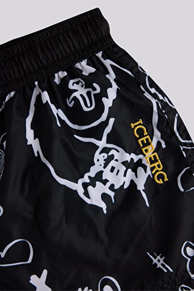 Iceberg BG Store Erkek Çocuk Siyah Deniz Şortu