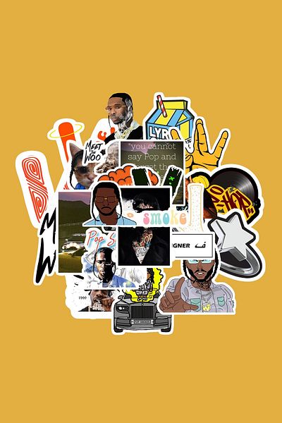 dadi ramba Pop Smoke Sticker Pack - Bullet Journal - Agenda - Laptop Sticker Decal