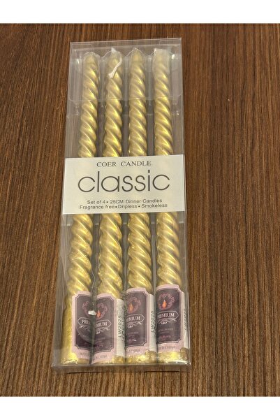 Allegro 4’lü Burgulu Şamdan Mumu