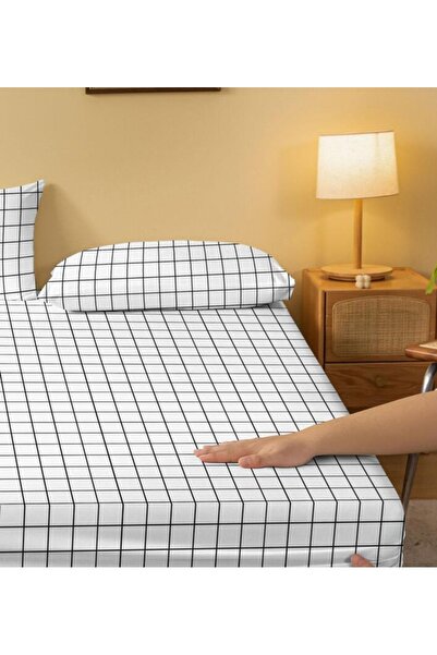 Totem Ranforce Patterned Star Elastic Sheet Set