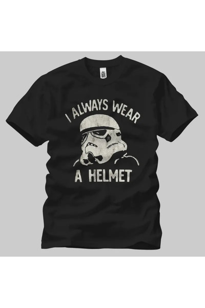 Built By Crazy Star Wars: Uvek nosim kacigu unisex majica