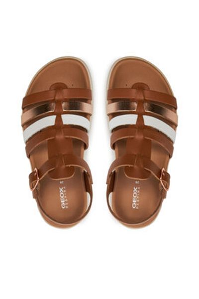 Geox girls' sandals J35GSB-043CF brown