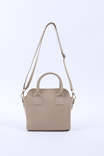 SHAKA Mink Shk219 Faux Leather, Zippered, Two Compartments, Adjustable Strap, Hand, Arm and Shoulder Bag