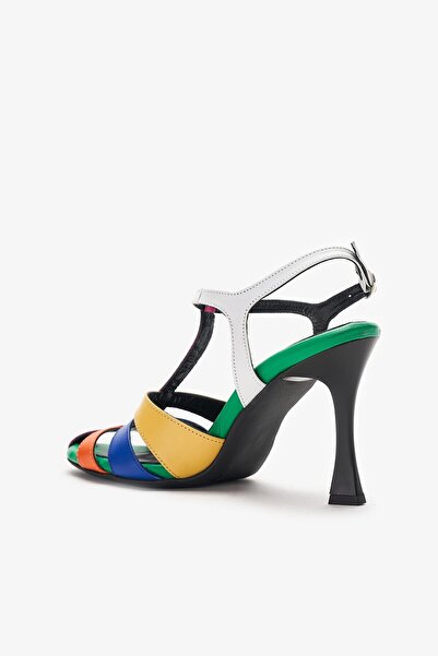 Louis Cardy Sorel Colorful Genuine Leather Women's Heeled Shoes