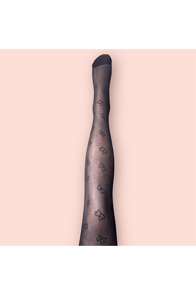 Daymod Love Patterned Καλσόν Μαύρο