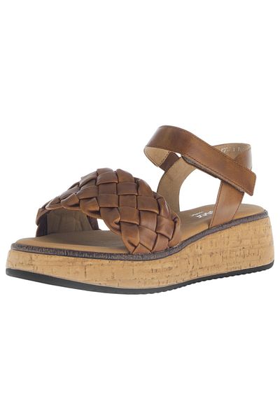 GABOR Damen Sandalen G-weite 62.829 Braun 53 Camel Leder