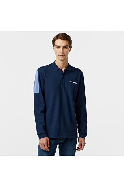 Nautica Erkek Lacivert Uzun Kollu Polo Yaka T-Shirt