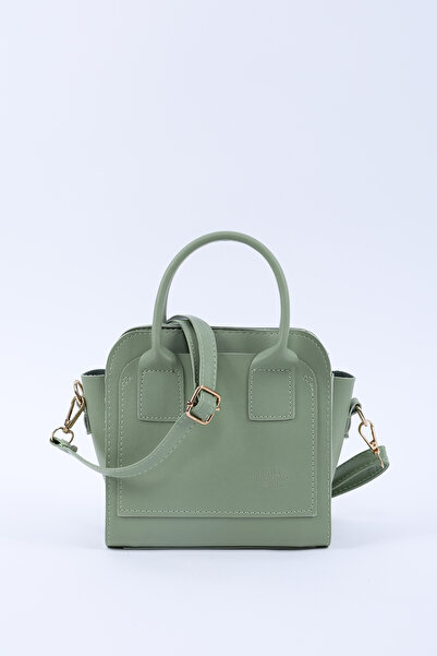 SHAKA Mint Green Shk219 Faux Leather, Zippered, Two Compartments, Adjustable Strap, Hand, Arm and Shoulder Bag