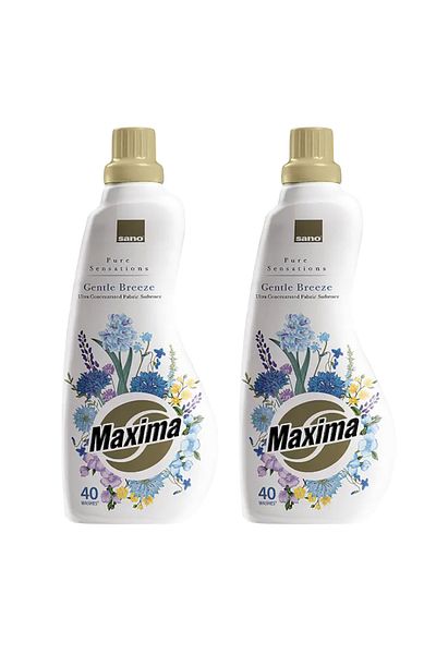 Sano Gentle Breeze Ultra-concentrated Fabric Softener, 40 Washes, 1l X2pcs