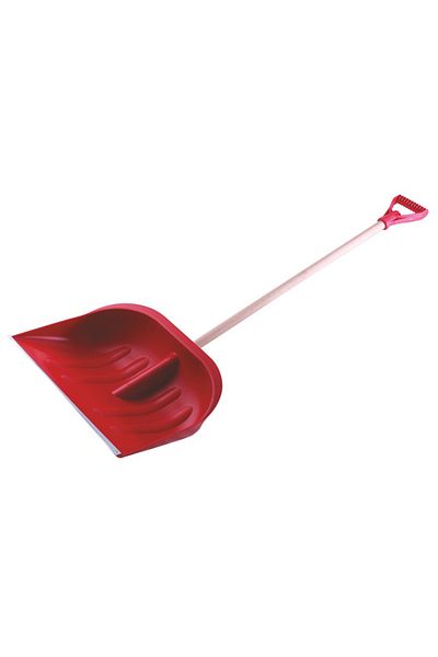 flores Plastic snow shovel with sheet metal, 480 x 400 mm