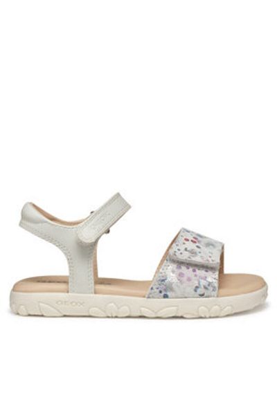 Geox girls' sandals J028ZA-007BC white