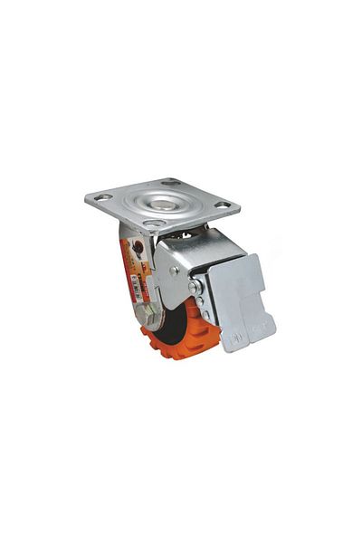 flores Trolley wheel, with professional brake, 8" x 200 mm