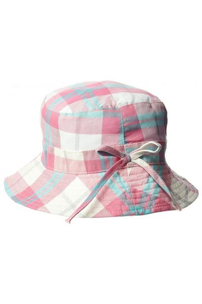 Banz Palarie Bebelusi Bucket, Protectie Soare Upf50 , White Check, 6 - 24 Luni