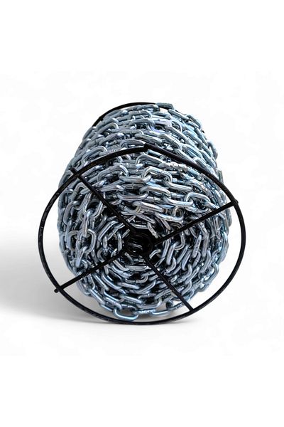 flores Galvanized steel chain, 25 kg / roll, 10 mm x 13 m