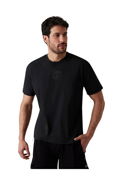 Guess BLAZING CN T-SHIRT Erkek Siyah T-shirt Z5GI00I3Z14-JBLK