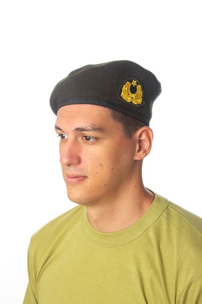 İZMİR ASKERİ MALZEME Land Force Internal External Officer Cockade Staff Green Beret