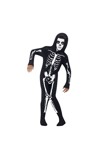 KidMania Costum carnaval schelet pentru copii 4-6 ani 115-128 cm