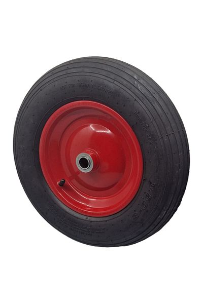 flores Wheelbarrow inner tube, with bearing, galvanized, red, 3.50-8