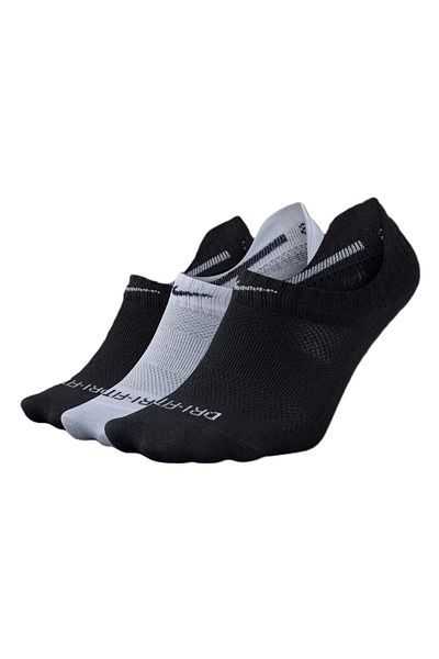 Nike Dri Fit Everyday Non Cushioned 3 Pack Sports Socks 3 Pack Black White