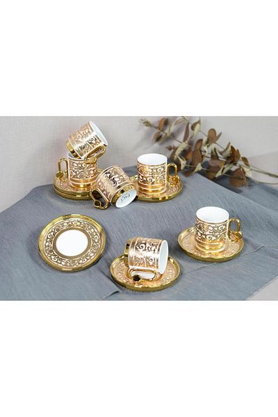 Paçi 6-Piece Porcelain Coffee Cup Set