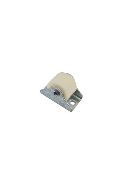 flores Gate roller, without groove, plastic, white, 30 mm