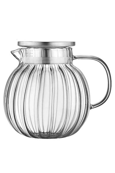 Quasar & Co. Filter kettle, Quasar & Co.®, with lid, borosilicate glass, 1200 ml, transparent
