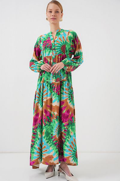 Bigdart 2423 Rochie hijab cu model autentic - verde 9