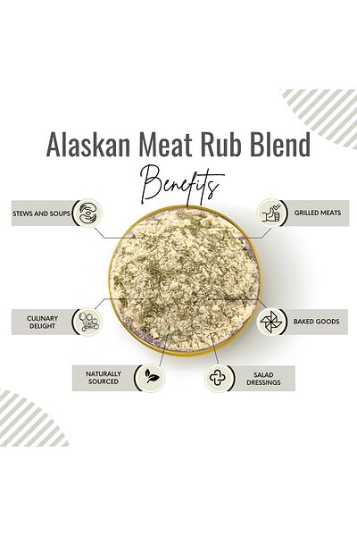 AWAFI MILL Alaskan Meat Rub | Spice Blend - Bottle of 100 gram / 3.5 Oz