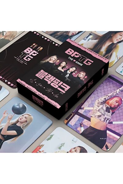 REN AKSESUAR بطاقة Kpop Blackpink Bptg Lomo مطبوعة في اتجاهين 55 قطعة