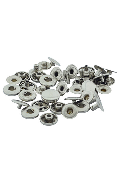 HitDukkan 13mm 10 Adet Nikel Gümüş Renk Çıt Çıt Set