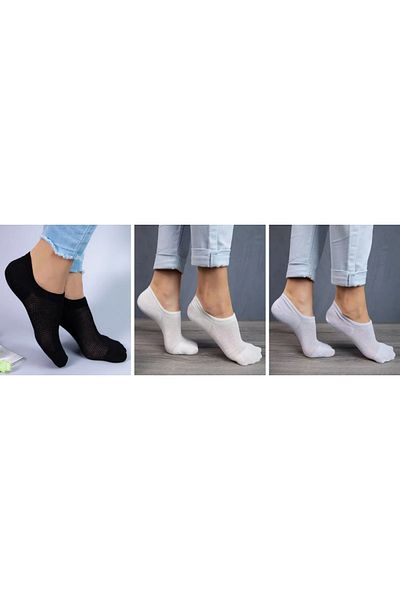 Dore Original Women's 3 Pairs Luxury Modal Ultra Comfort Sneakers Seamless Invisible Short Booties Socks