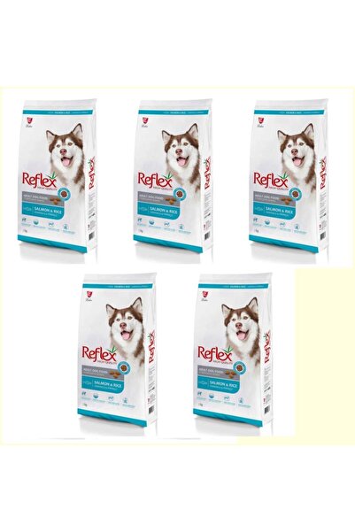 Reflex Somonlu ve Pirinçli Yetişkin Köpek Maması 3kg*5 ADET