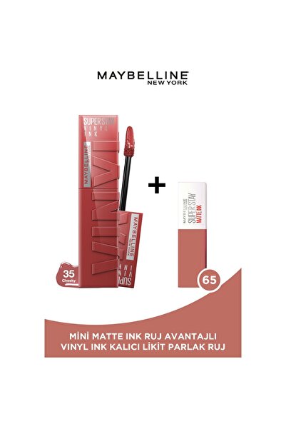 Maybelline New York Super Stay Vinyl Ink Uzun Süre Kalıcı Likit Parlak Ruj 35...