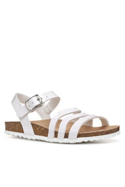 Geox girls' sandals J558MF-000HH white