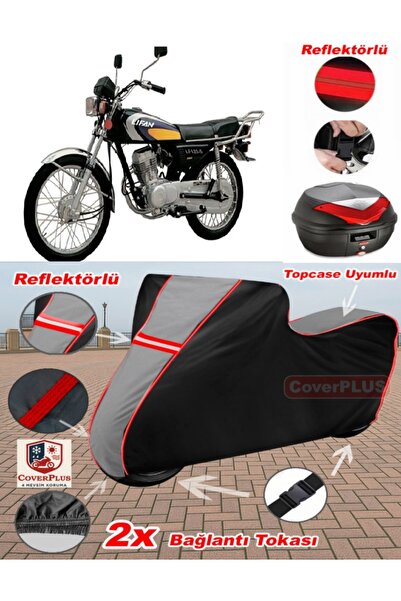 CoverPlus Lifan Lf125-5 Tarpaulin Topcase Compatible Motorcycle Tarpaulin (Gr...