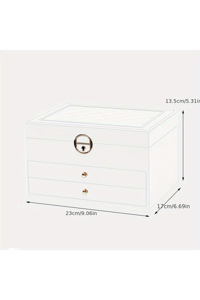 Choice White 1PC Jewelry Storage Box, Necklace Earrings Jewelry Storage Box, Ideal choice for Gifts