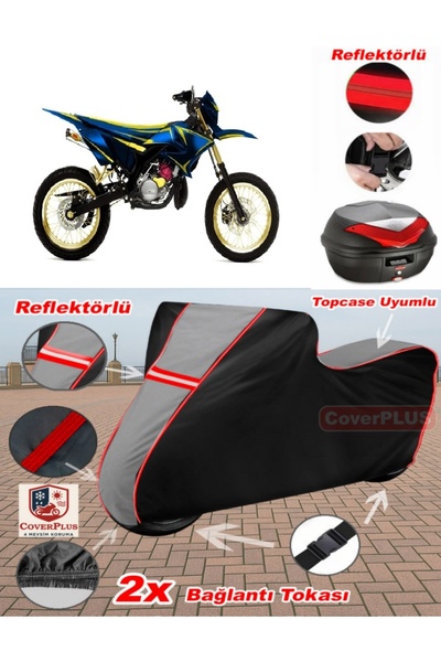 CoverPlus Bmw R 80 GS القماش المشمع Topcase متوافق مع القماش المشمع للدراجات ...