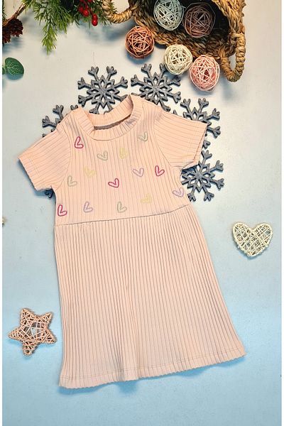 CemBebe Girl's Lycra Summer Eid Dress