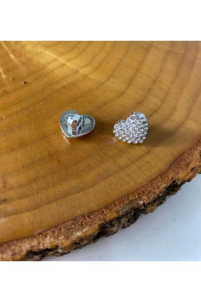 BRAVE TEKSTİL ÜRÜNLERİ Brave Textile Products 20 Size Heart Stone Button - 20 Pcs