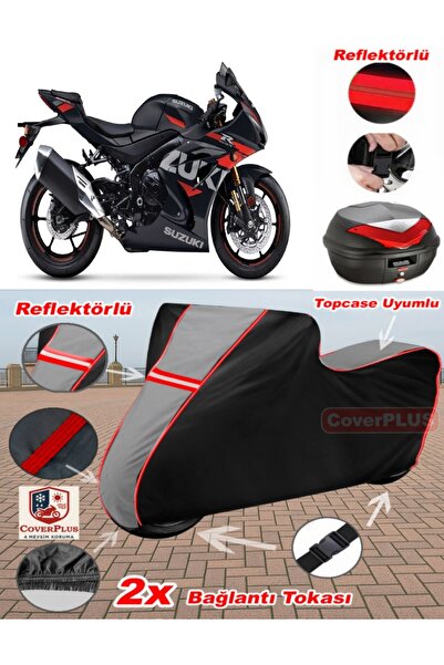 CoverPlus MV Agusta Turismo Veloce R Tarpaulin Topcase متوافق مع القماش المشم...