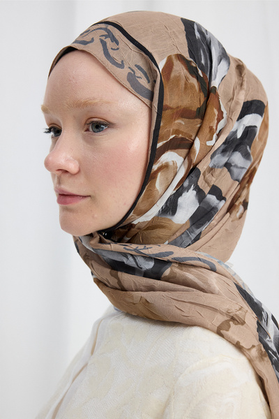 cs camellia scarf Σάλι Rossa Kraş - Μπεζ