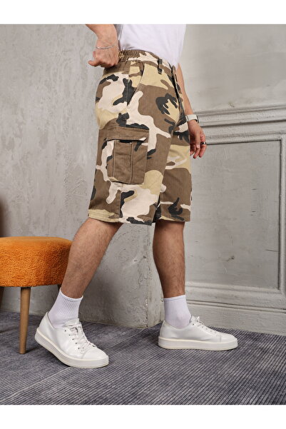 FRANKNESS JNS Erkek Kargo Şort Kamuflaj