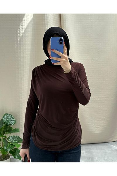 NİSUM MODA Sandy Bluz with Shoulder and Waist Tie Detail