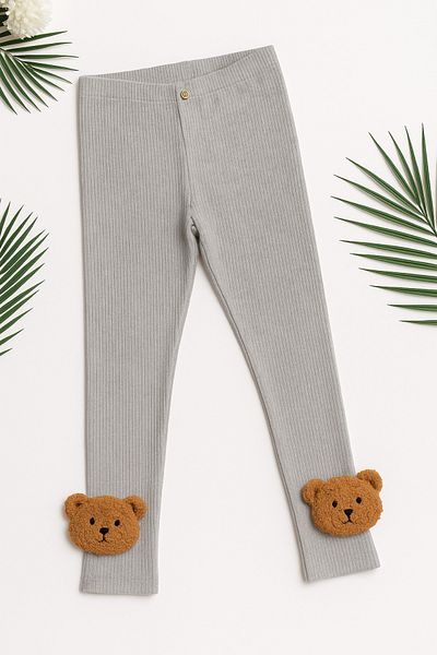 Katia&Bony Leggings pentru copii Derby cu accesorii Gri Melange