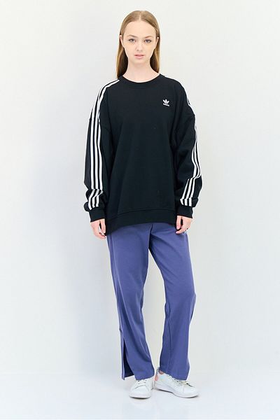 adidas Women Sportswear Fit Long Sleeve Outdoor Sweatshirt, Black